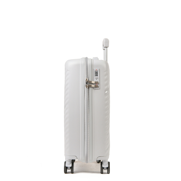 small suitcase polypropylene light grey 0161448