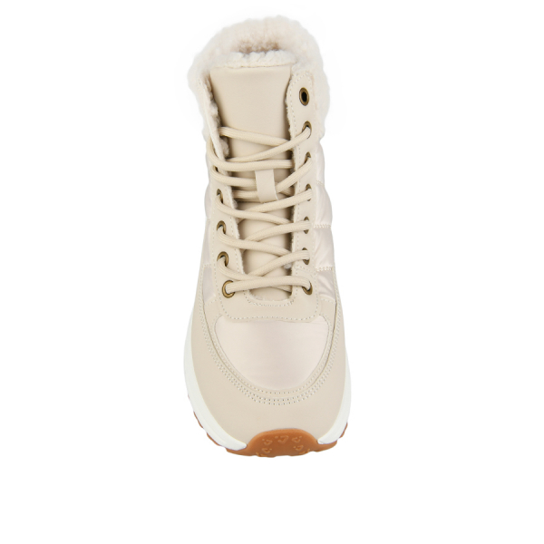 botine damă textil/piele ecologică bej 0162298