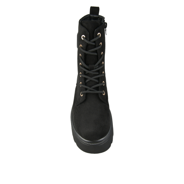 botine damă textil negru 0162520