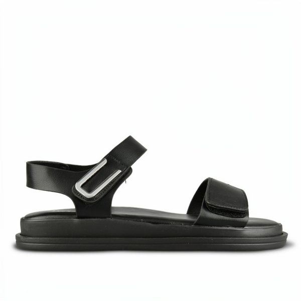 sandale damă piele ecologică negru