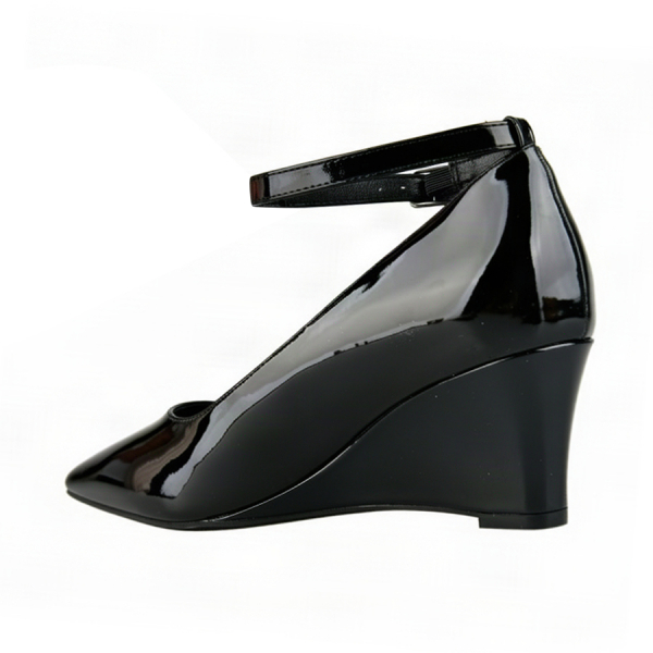lady's shoes synthetic leather black 0162989