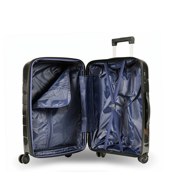 small suitcase polypropylene black 0161589