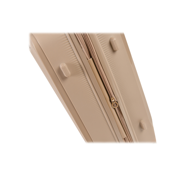 medium suitcase polypropylene light brown 0161416