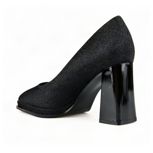 pantofi damă textil negru 0163051