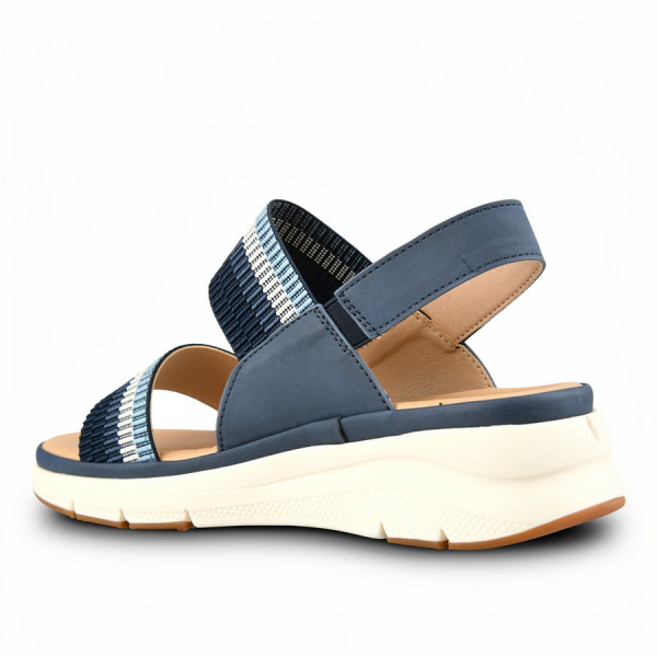 lady's sandals eco leather/textile blue 0160690