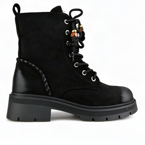 lady's boots textiles black