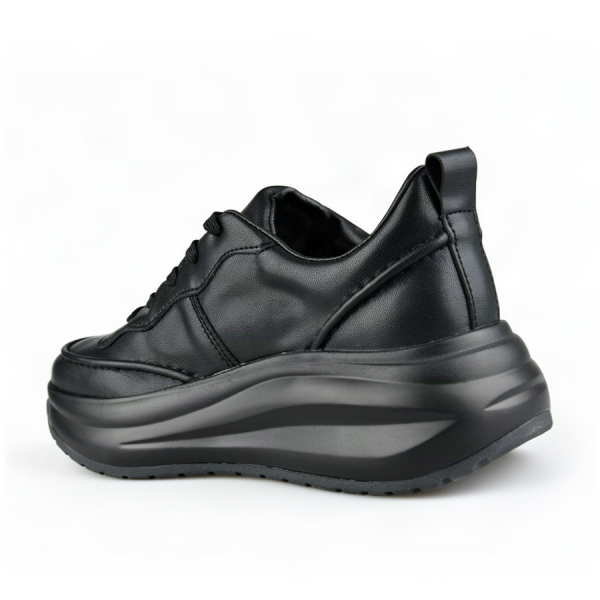 adidași damă piele naturală negru 0163326