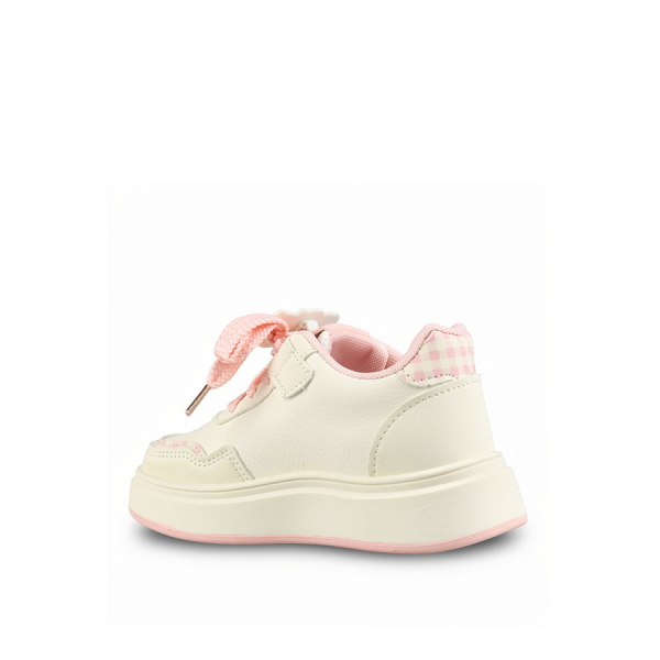 pantofi copii piele ecologică alb/roz 0161879