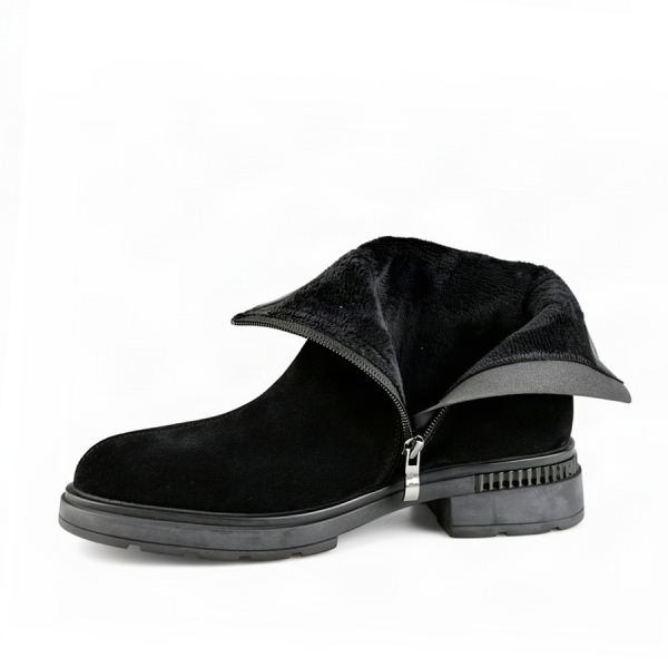 botine damă piele naturală negru 0162880