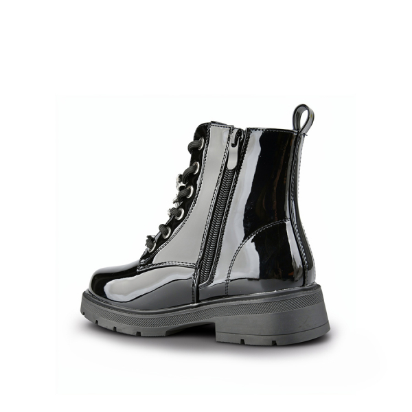 botine copii piele ecologică negru 0162530