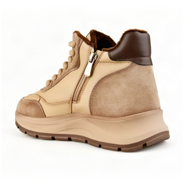 botine damă piele naturală bej 0162866