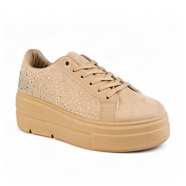 adidași damă piele ecologică/textil bej 0163310