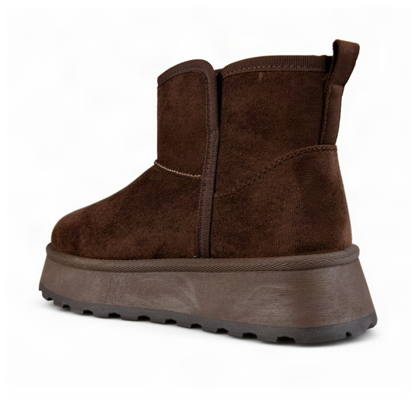 botine damă textil maro 0163240