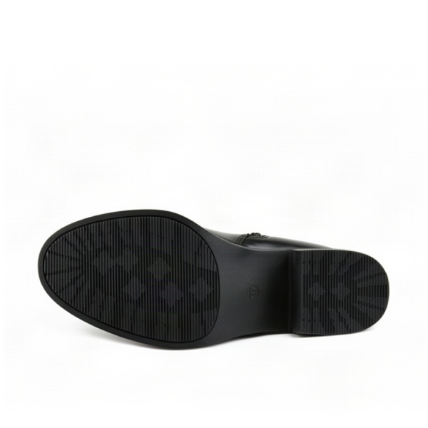 cizme damă piele ecologică/textil negru 0162920