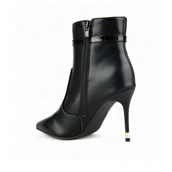 botine damă piele ecologică negru 0163223