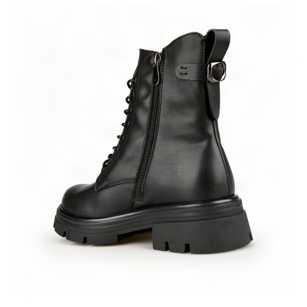 lady's boots genuin leather black 0162665