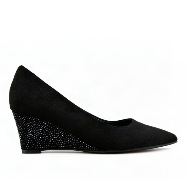 lady's shoes textile black