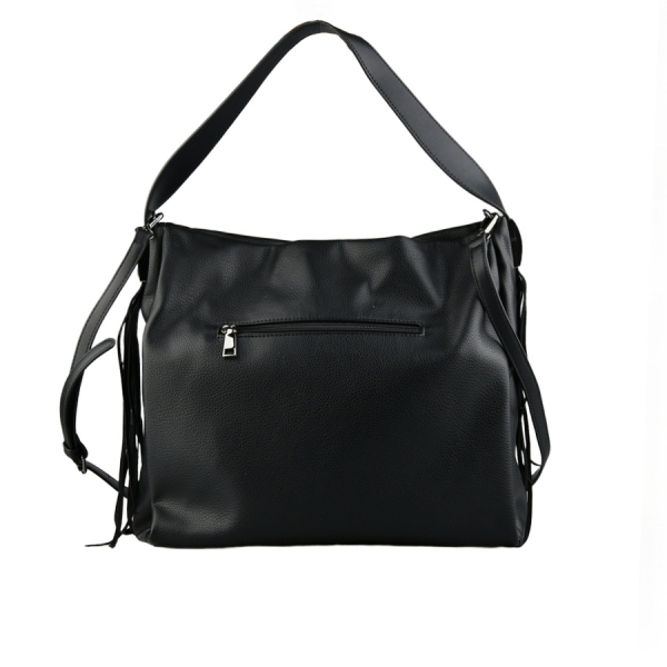 lady's bag synthetic leather black 0163284