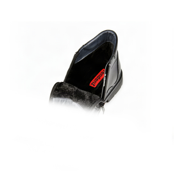 botine bărbați piele naturală negru 0162141
