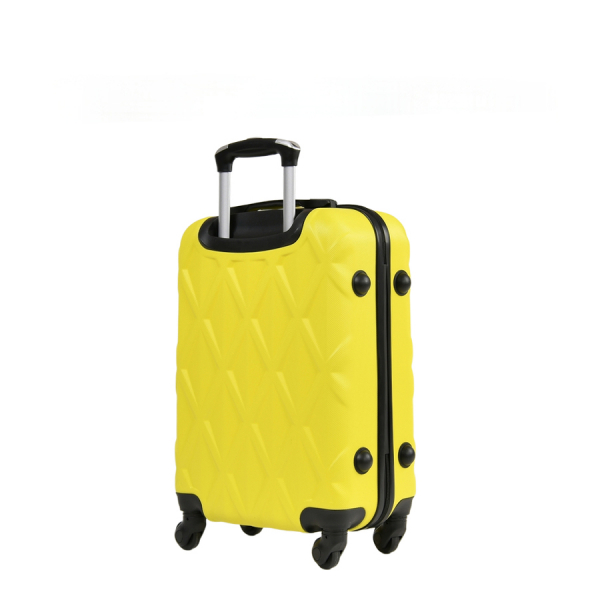 small suitcase ABS plastic yellow 0163657