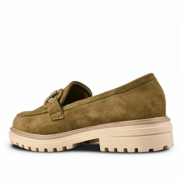 lady's shoes textiles green 0160489