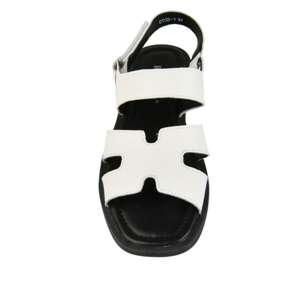 sandale damă piele naturală alb 0162044
