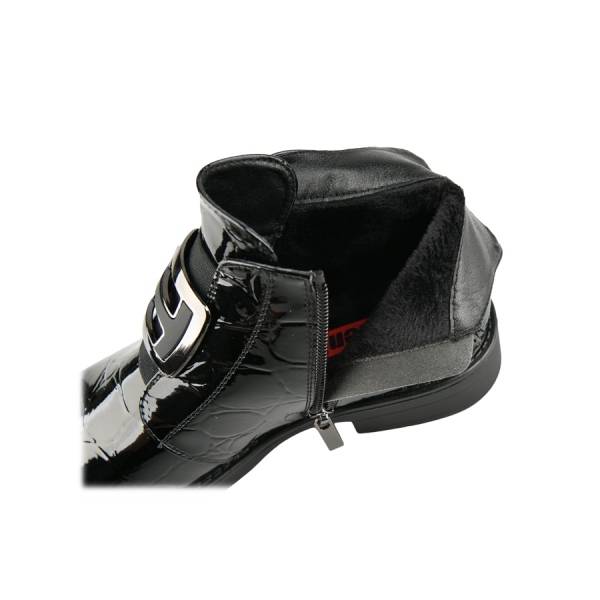 botine damă piele ecologică negru 0162929