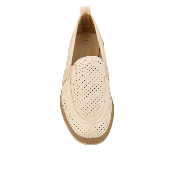 lady's shoes synthetic leather beige 0160475