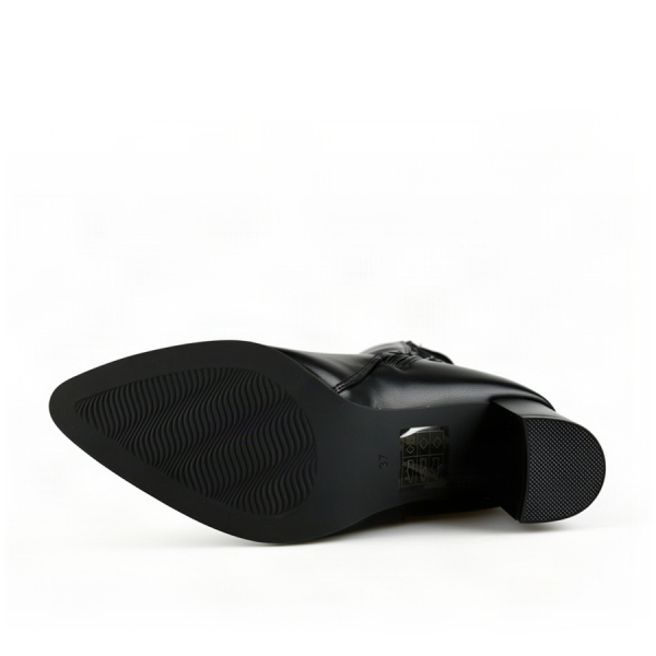 cizme damă piele ecologică negru 0162505