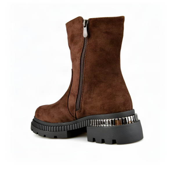 lady's boots textiles brown 0162778