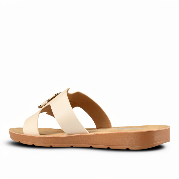 lady's slippers synthetic leather white 0161341