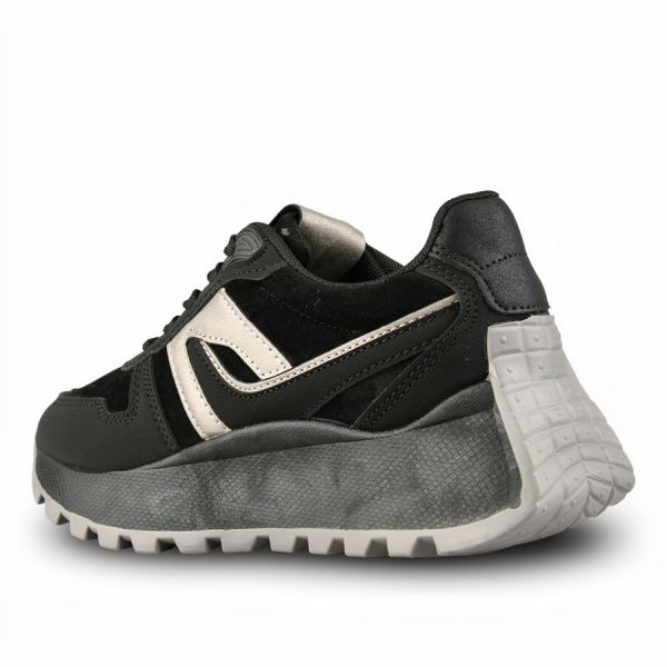 adidași damă textil/piele ecologică negru 0162693