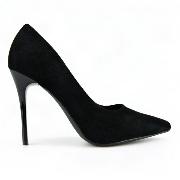 pantofi damă textil negru