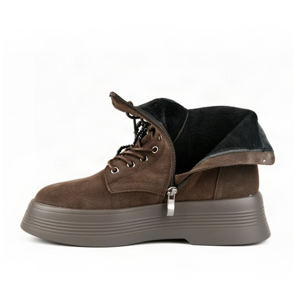lady's boots genuin leather brown 0163083