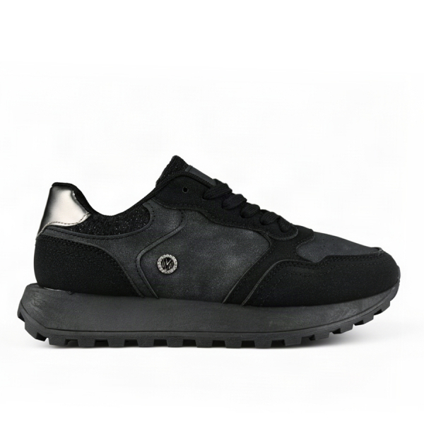 adidași damă piele ecologică/textil negru