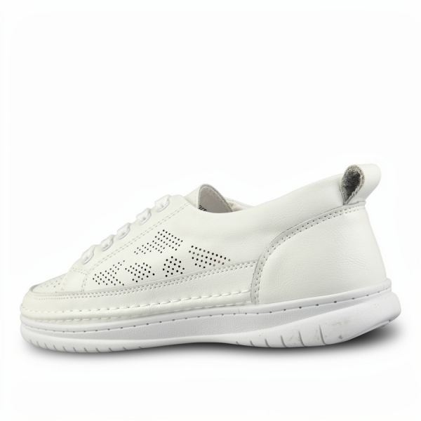lady's shoes genuin leather white 0161997