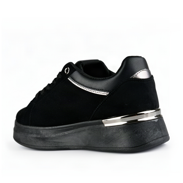adidași damă textil/piele ecologică negru 0163358
