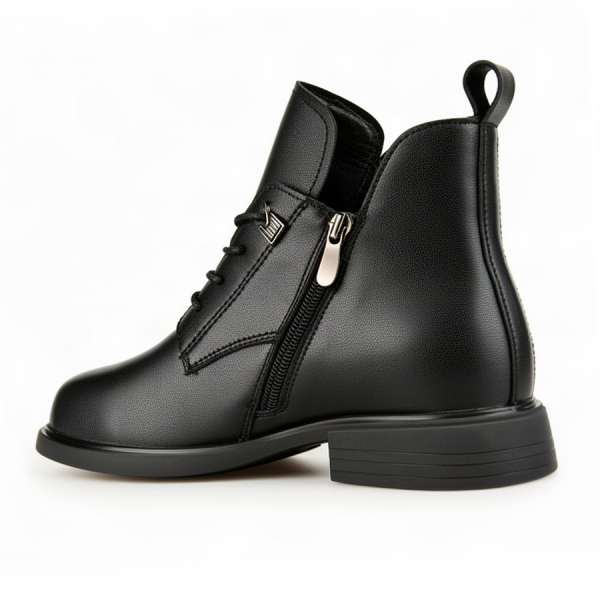 lady's boots genuin leather black 0162655