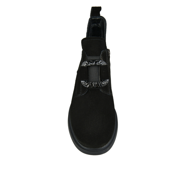 lady's boots genuin leather black 0162653