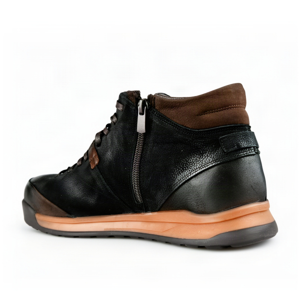 botine bărbați piele naturală negru 0164080