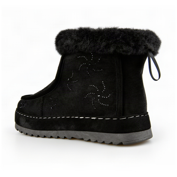 lady's boots textiles black 0162335