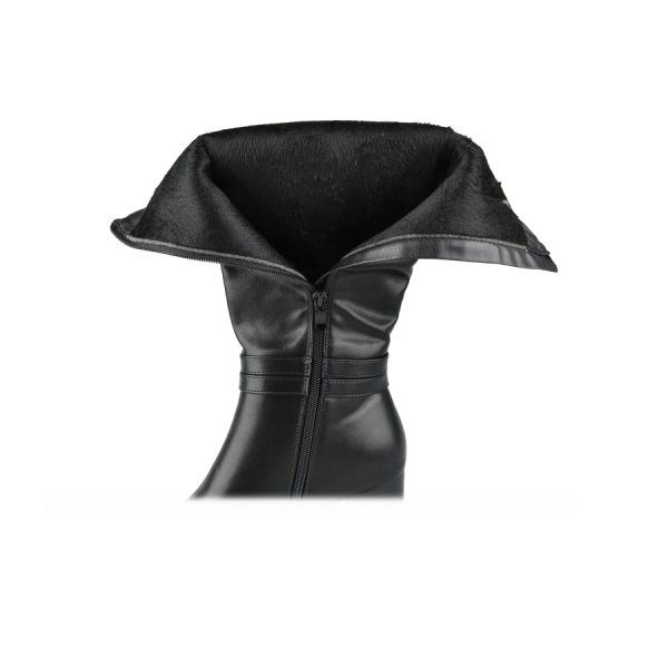cizme damă piele ecologică negru 0162503