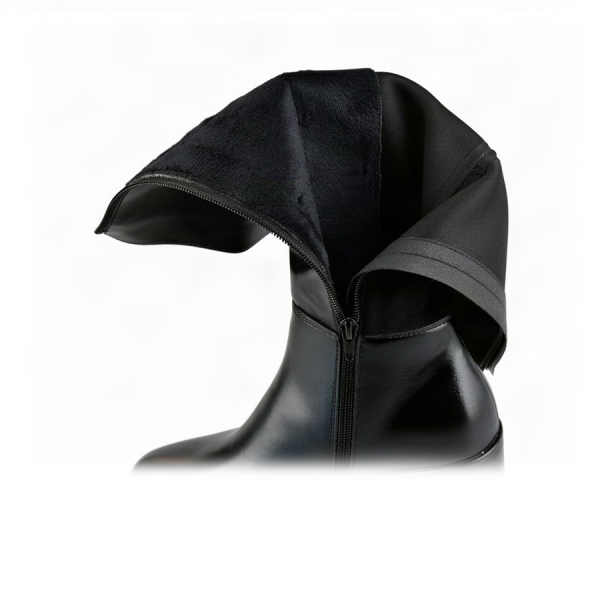 cizme damă piele ecologică/textil negru 0162926