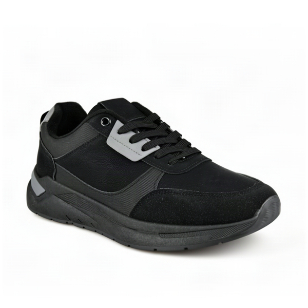 adidași bărbați piele ecologică negru 0163322