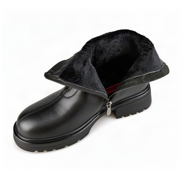 lady's boots genuin leather black 0162676