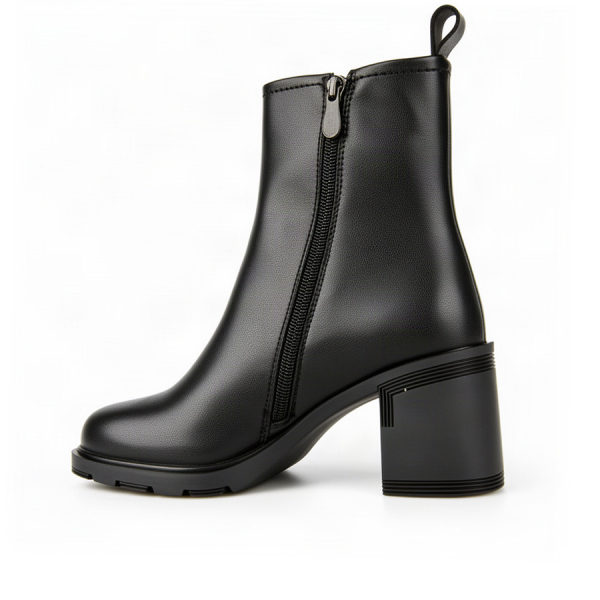 lady's boots genuin leather black 0162645