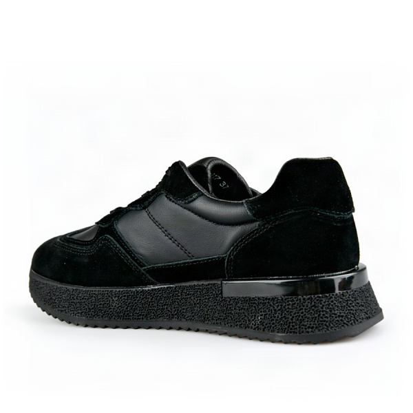 adidași damă piele naturală negru 0163341