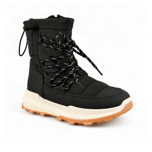 botine de zăpadă damă textil negru 0164035