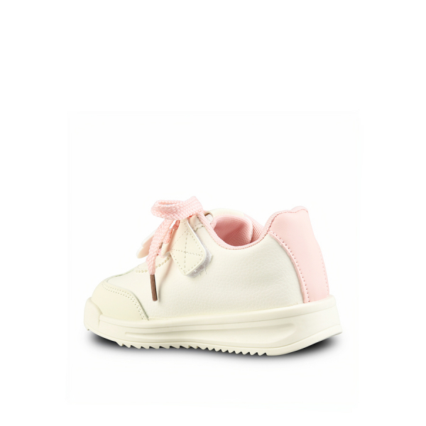 adidași copii piele ecologică alb/roz 0161882