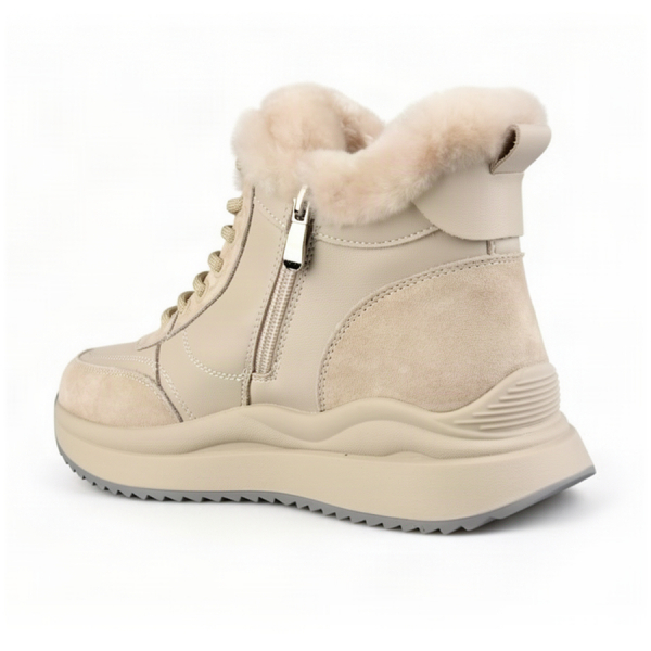 botine damă piele naturală bej 0162870